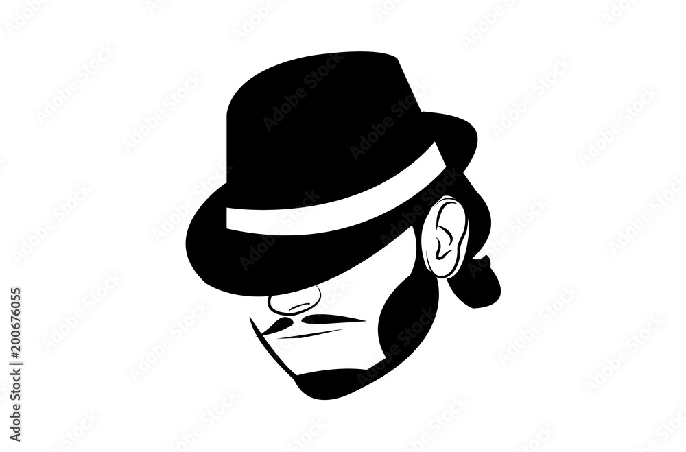 Man with a fedora hat