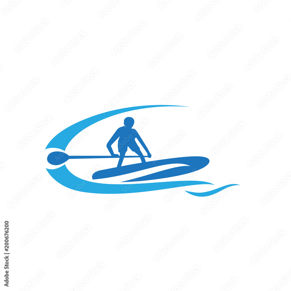 sport stand up paddling Board logo	