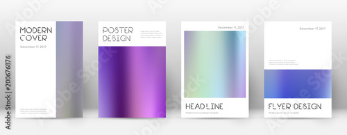 Flyer layout. Minimal wondrous template for Brochure, Annual Report, Magazine, Poster, Corporate Presentation, Portfolio, Flyer. Amusing color gradients cover page.