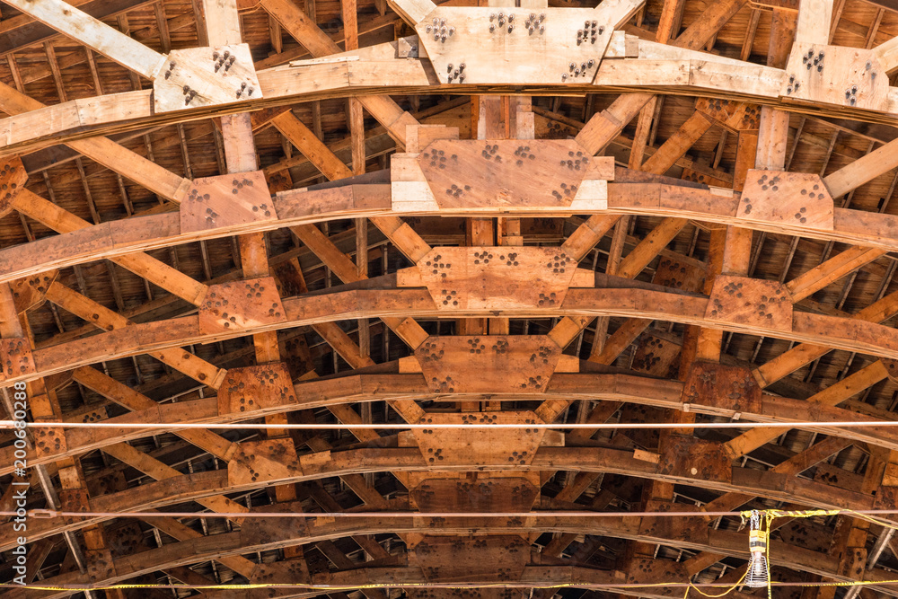 Roof frame and ceiling - Architectural background