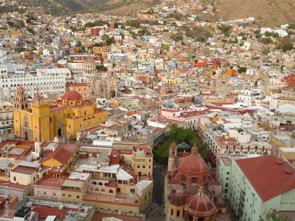 Guanajuato, vista panorámica de la ciudad 