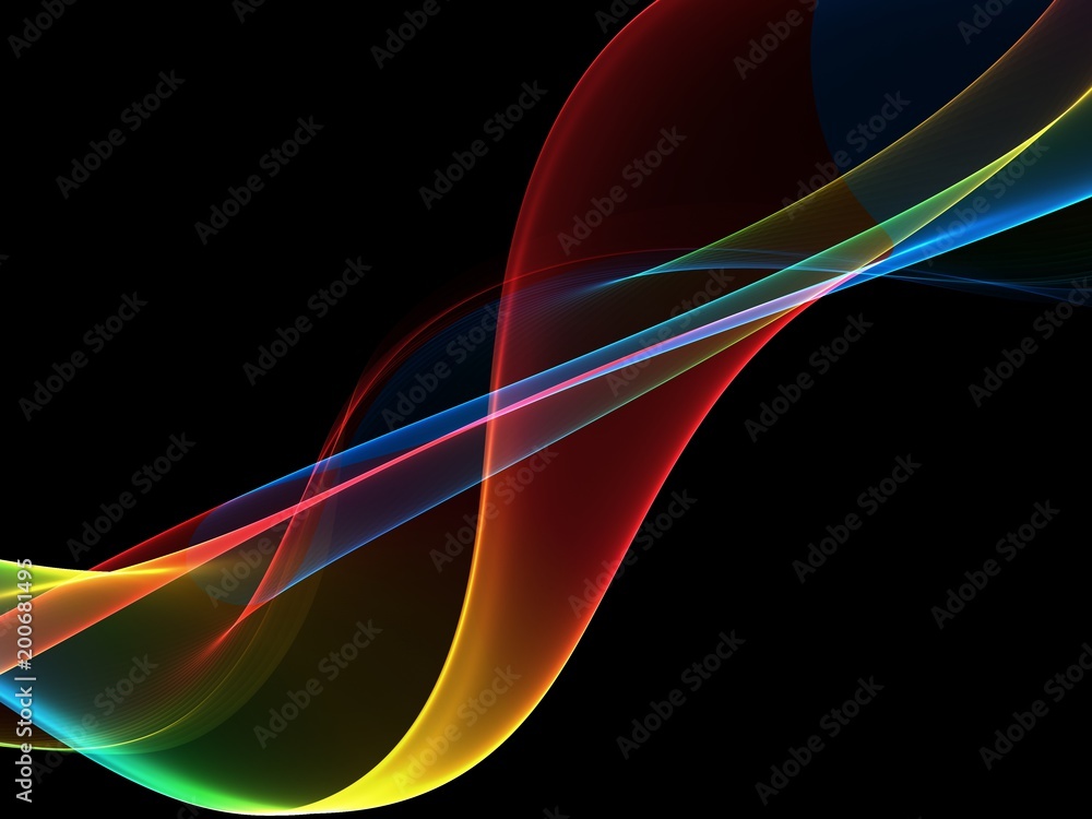 Naklejka premium Elegant Abstract Colorful Wave 