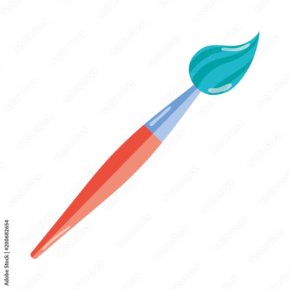 Naklejka premium art paintbrush drawing tool design