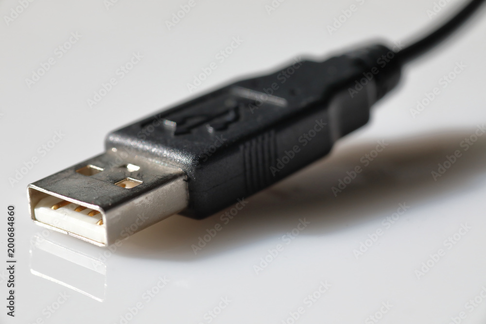 USB plug with cable