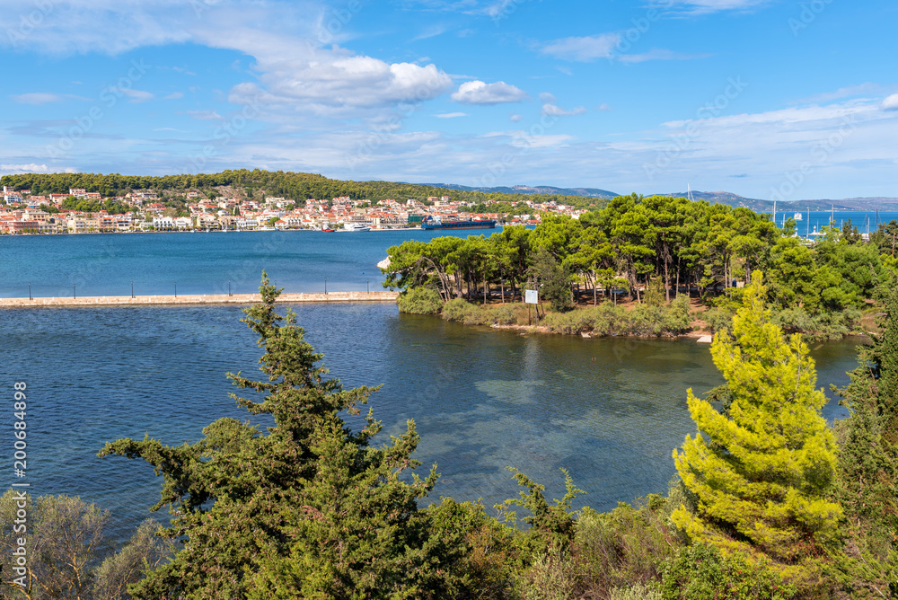 View of Argostoli town, capital of Cephalonia island. Greece