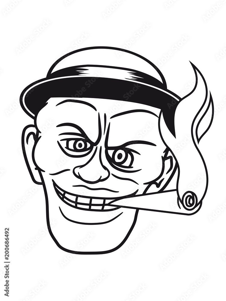 hut mütze 30er zigarre rauchen schwarz afrikaner gesicht böse mann gemein alien gangster verbrecher cool comic cartoon clipart hut mütze 30er zigarre rauchen schwarz afrikaner gesicht böse mann gemein alien gangster verbrecher cool comic cartoon clipart