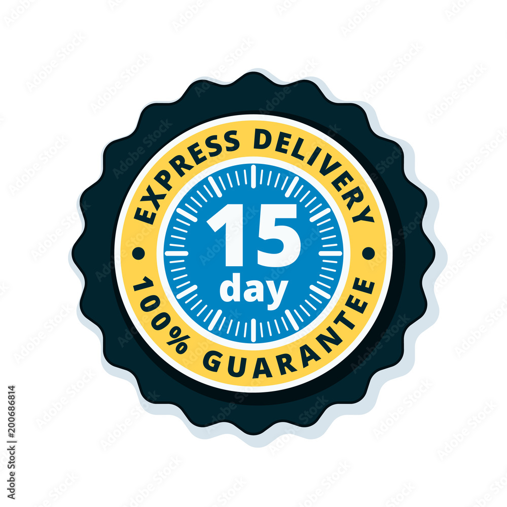 15 Day Express Delivery illustration 15 Day Express Delivery illustration