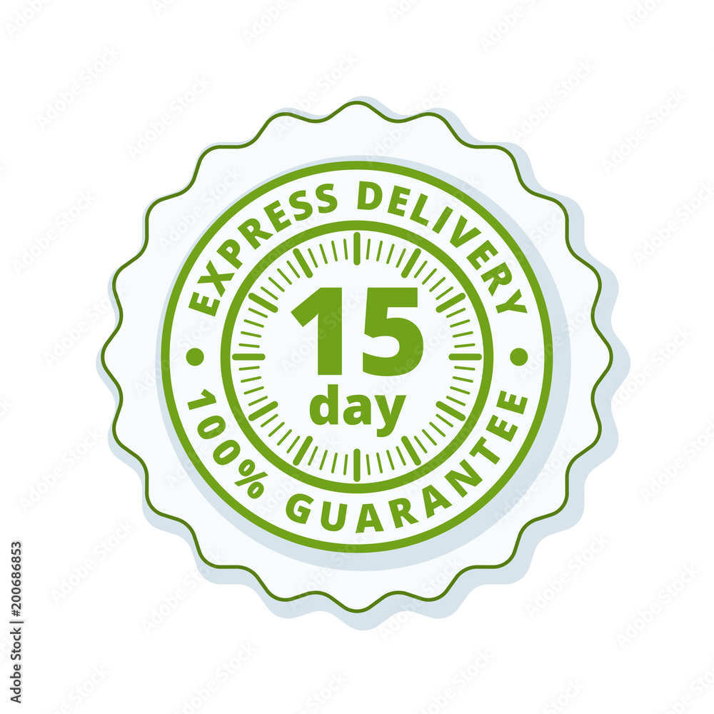 15 Day Express Delivery illustration 15 Day Express Delivery illustration