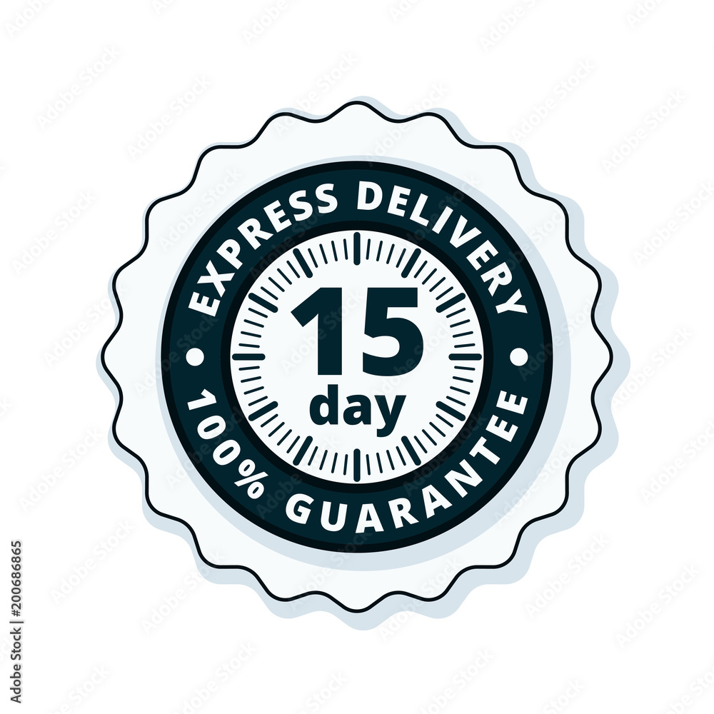 15 Day Express Delivery illustration 15 Day Express Delivery illustration