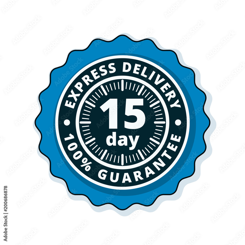 15 Day Express Delivery illustration 15 Day Express Delivery illustration