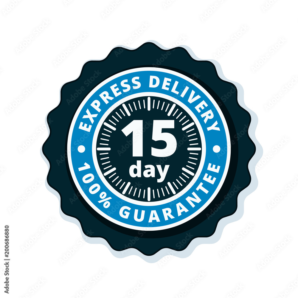15 Day Express Delivery illustration 15 Day Express Delivery illustration