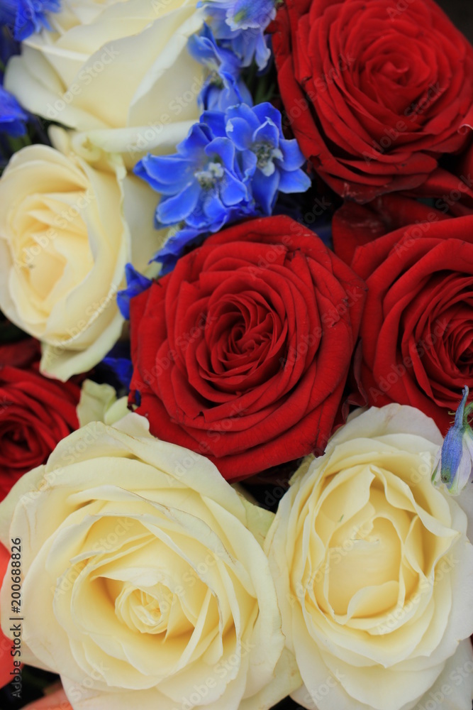 Red white and blue wedding flowers Red white and blue wedding flowers