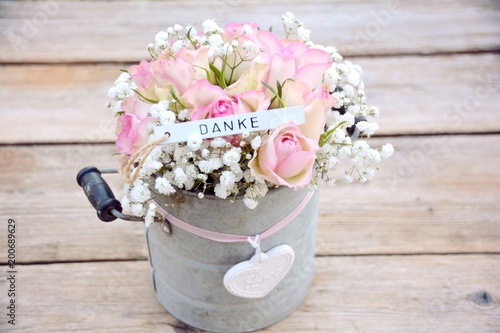 Rosenstrauß rosa - Nostalgi...