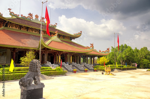 buddhist temple within ben duoc scenic area south vietnam photo