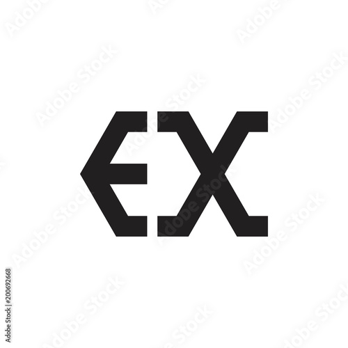EX letter logo