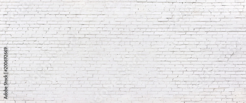 grunge white brick wall, whitewashed brickwork background