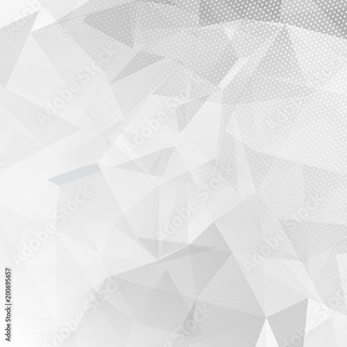 Monochrome low poly design background