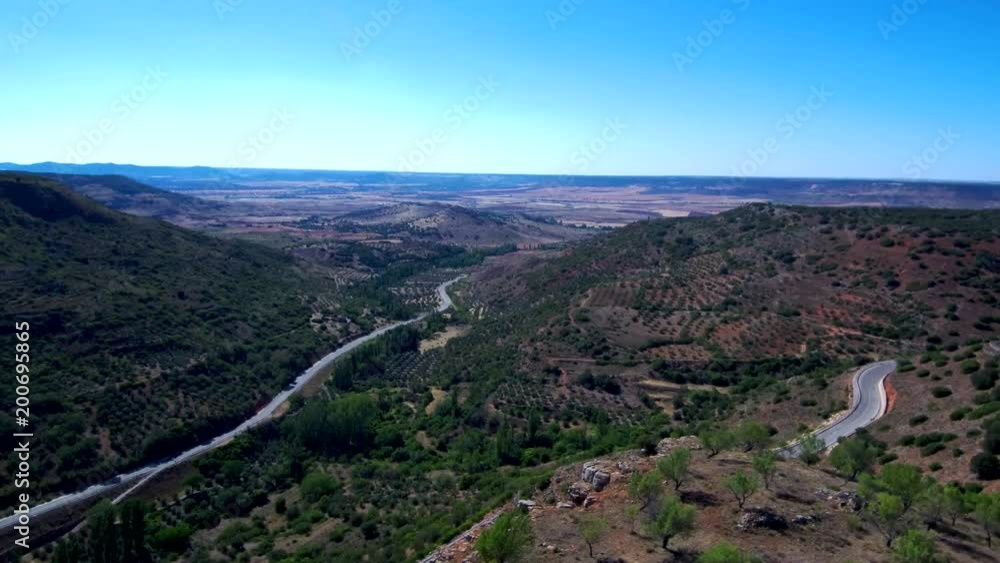 Aerial view in fields of Extremadura, Spain. 4k Drone Video Aerial view in fields of Extremadura, Spain. 4k Drone Video