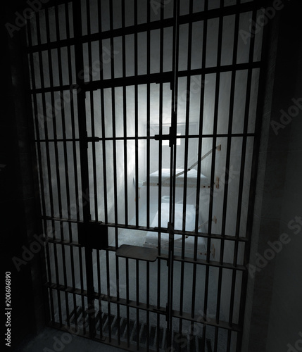 Eerie Dark Prison Cell 