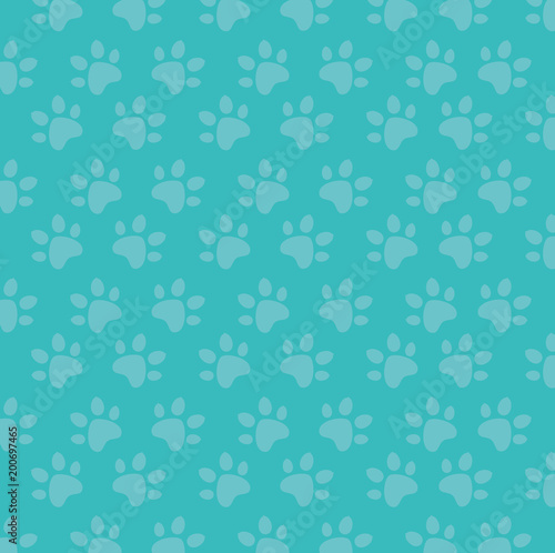 paw print pattern background vector illustration design