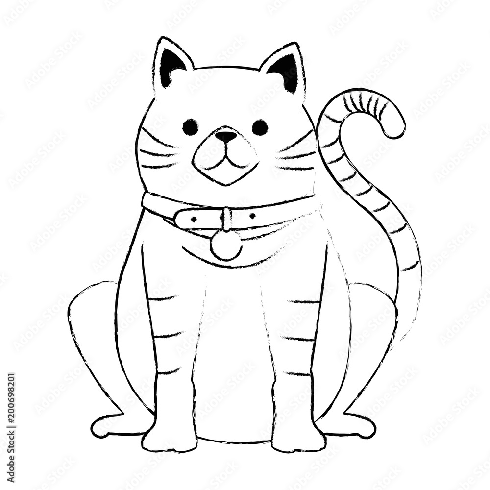 cute cat mascot character vector illustration design cute cat mascot character vector illustration design