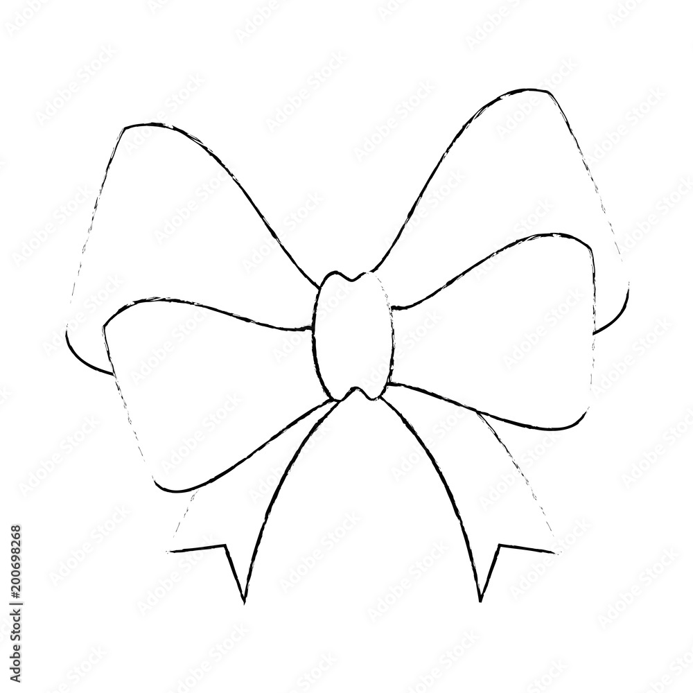 ribbon bow elegant icon vector illustration design ribbon bow elegant icon vector illustration design