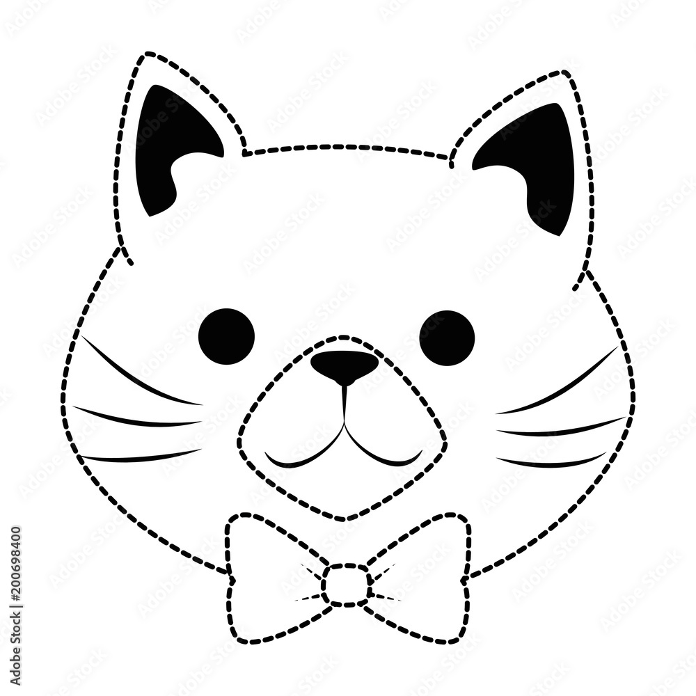 cute cat mascot head character vector illustration design cute cat mascot head character vector illustration design