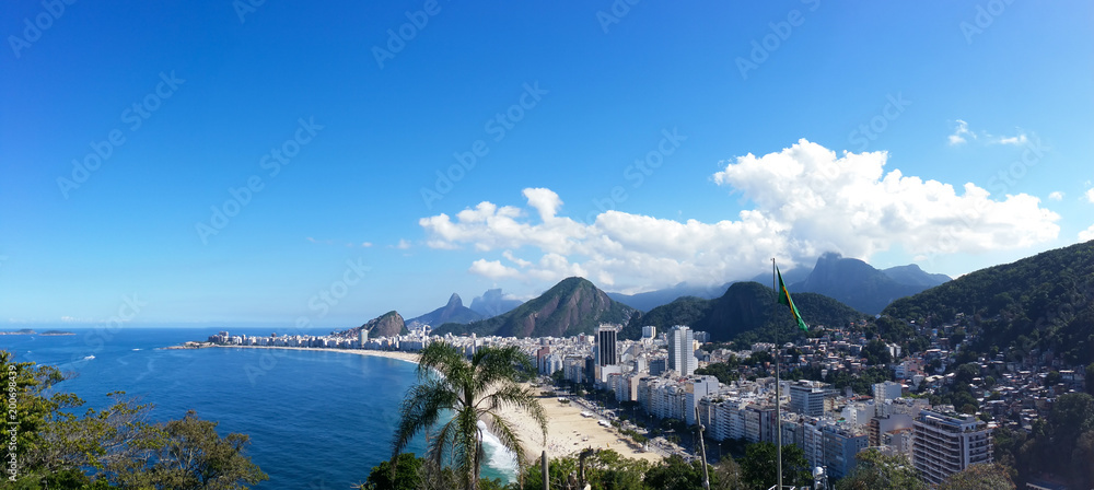 Aerial view Rio de Janeiro Brazil