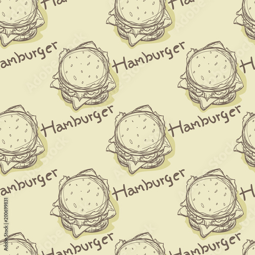 pattern hamburger drawing graphic background
