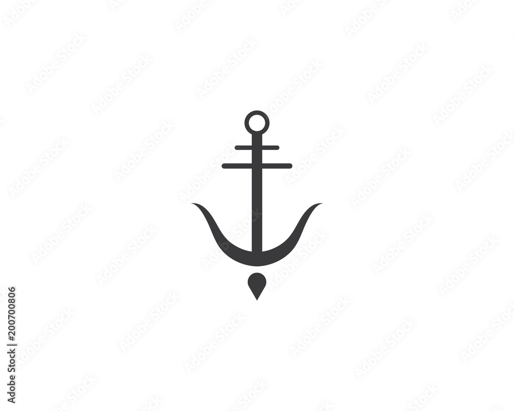 Anchor icon Logo Template vector illustration Anchor icon Logo Template vector illustration
