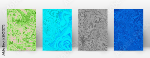 Abstract cover. Modern design template. Admirable suminagashi marble. Minimalistic hipster flyer design. Marvelous trendy abstract cover. Vector illustration.