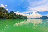 Green waters of Phang Nga Bay, Phuket, Thailand