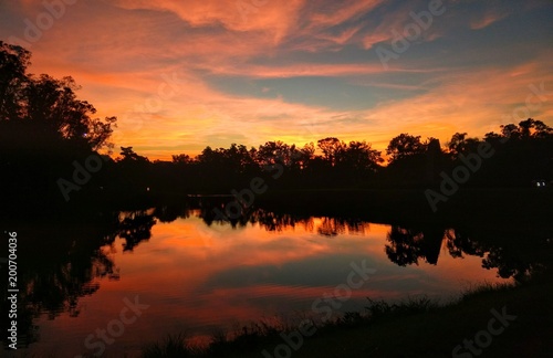 sunset on the lake © Felipe