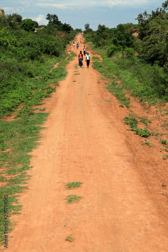 Dirt Road at Tididiek Rock - Uganda, Africa