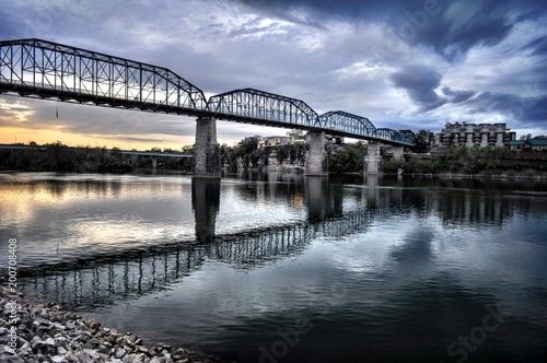 Chattanooga Walking Bridge at dusk © Julia