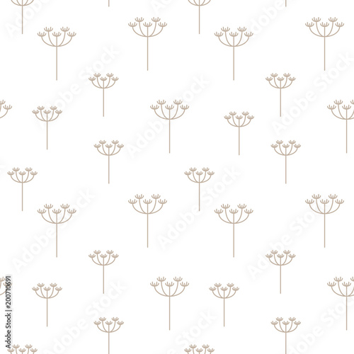 Fototapeta Naklejka Na Ścianę i Meble -  vector seamless repeating illustration pattern dandelions