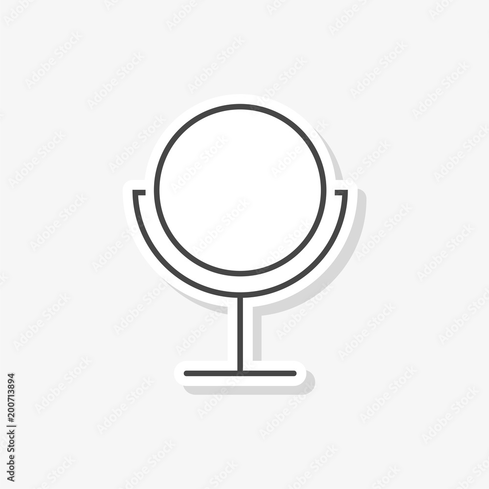 Mirror sticker for web and mobile, simple vector icon Mirror sticker for web and mobile, simple vector icon