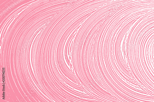 Natural soap texture. Actual bright pink foam trace background. Artistic sightly soap suds. Cleanliness, cleanness, purity concept. Vector illustration.