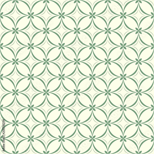 Green floral pattern