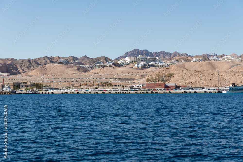 Sailing on a boat at the Red Sea Eilat Sailing on a boat at the Red Sea Eilat
