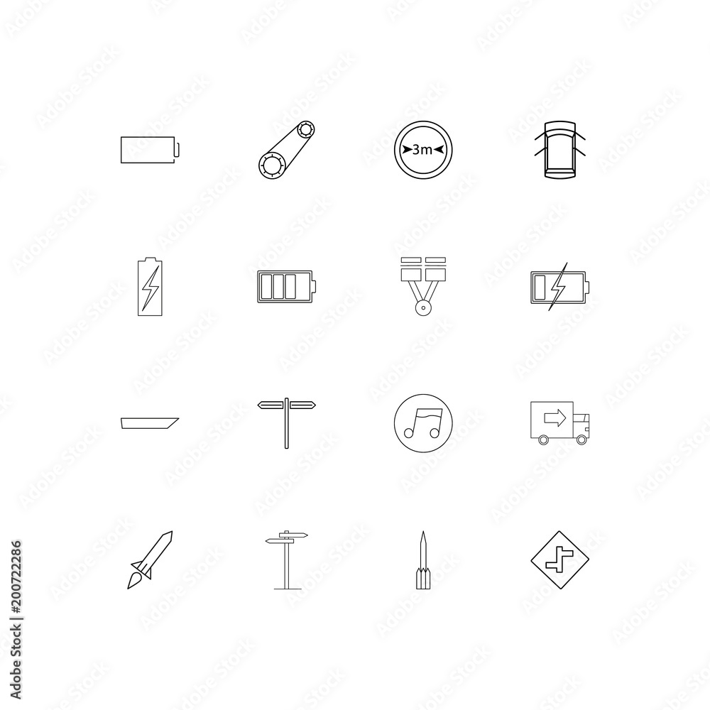 Cars And Transportation simple linear icons set. Outlined vector icons Cars And Transportation simple linear icons set. Outlined vector icons