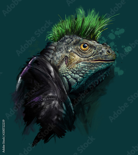 Leguan Punk