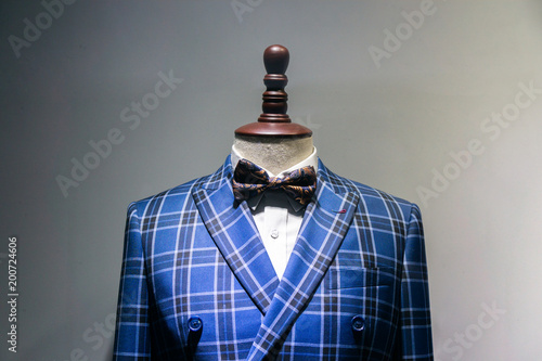 luxury suit in shop
