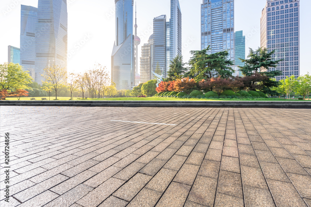 Fototapeta premium pusta podłoga w nowoczesnym budynku