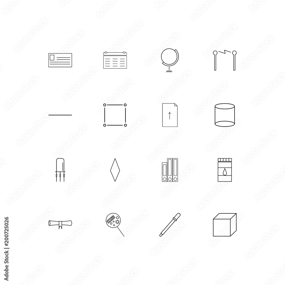 Education And Science simple linear icons set. Outlined vector icons Education And Science simple linear icons set. Outlined vector icons