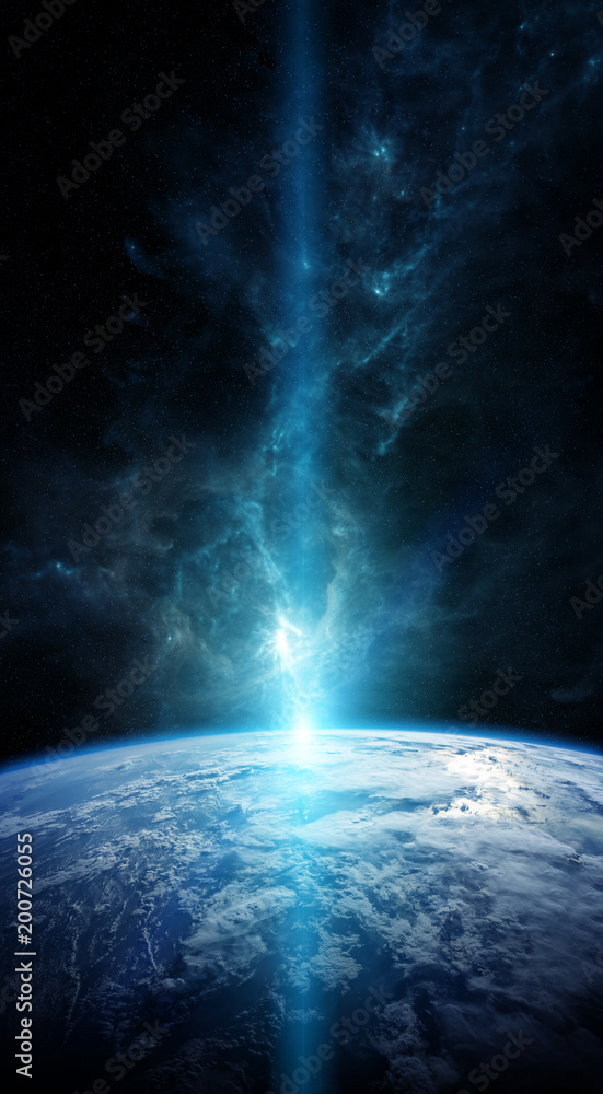 Naklejka premium Planet Earth in space 3D rendering elements of this image furnished by NASA