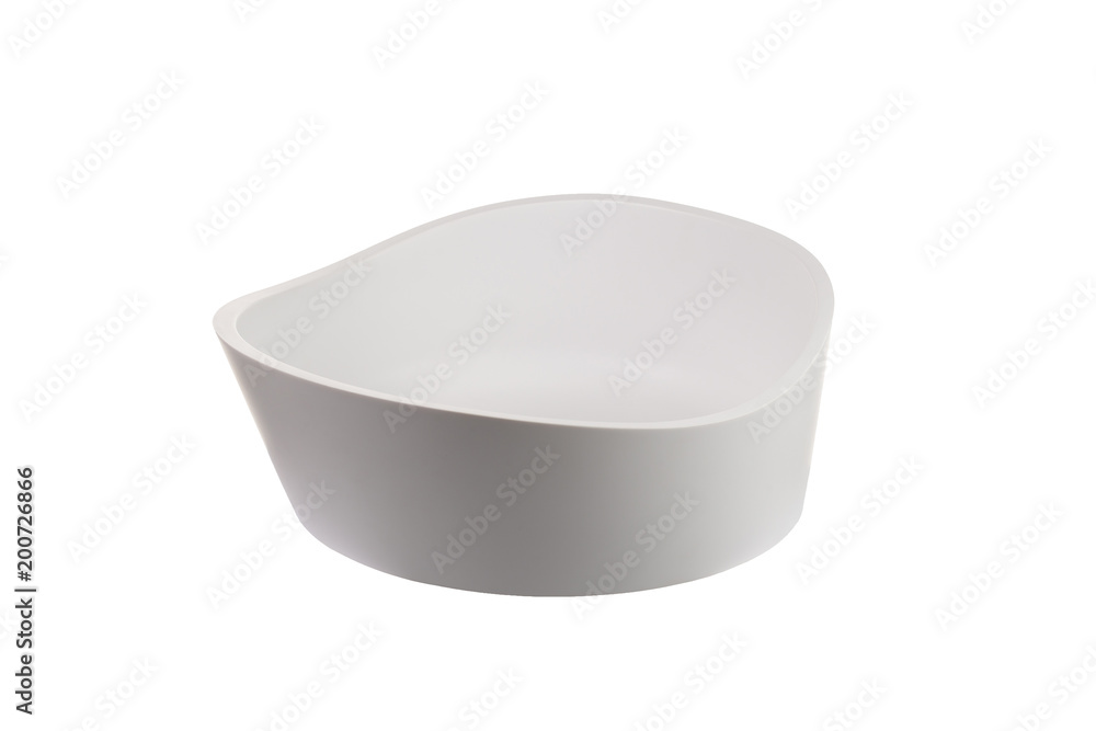 White oval washbasin White oval washbasin