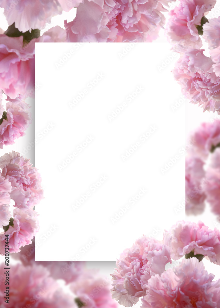 Background frame with beautiful spring landscape