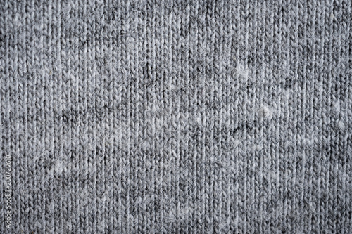 close gray fabric texture and background with space.