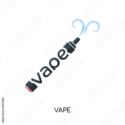 vape logo isolated on white background for your web, mobile and app design
